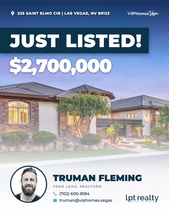 A just listed graphic