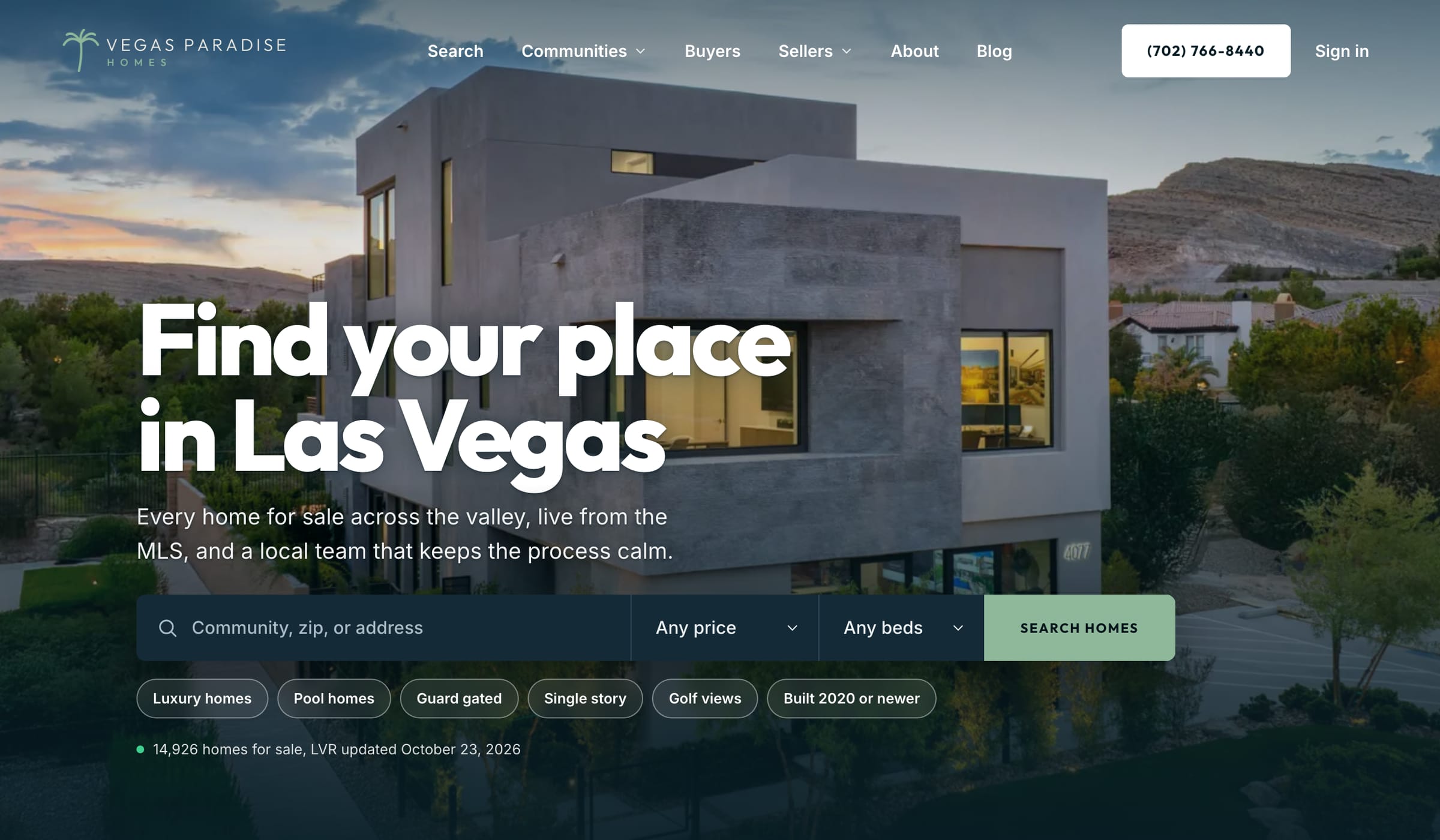 vegasparadisehomes.com on the Jack of All Trades